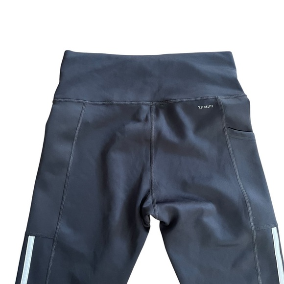 NWT adidas workout Athleisure leggings side stripes women size medium high rise - Picture 11 of 12